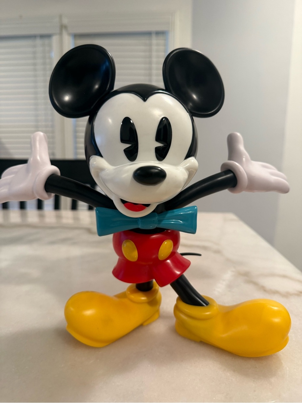 Classic Black and White Mikey Mouse Figure Toy